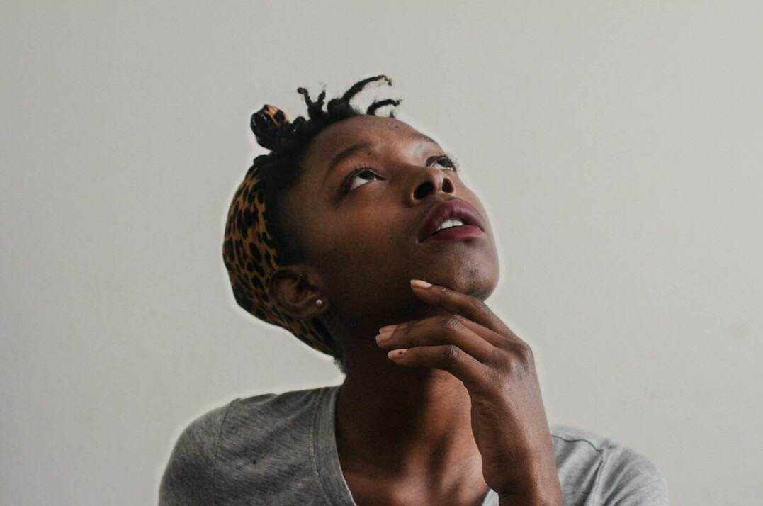woman listening attentively in conversation